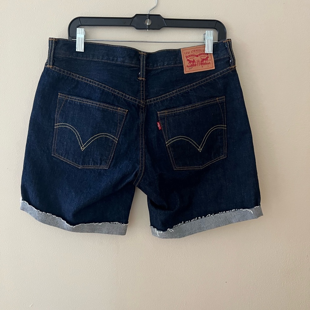 Levi's Women's Dark Indigo Jean Shorts
